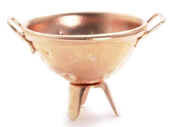 International Miniatures Dollhouse Miniature Copper Food Colander