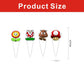 30pcs Mario Cake Decorations with 30pcs Cupcake Toppers Party Supplies for Mario Themed Birthday Decorations