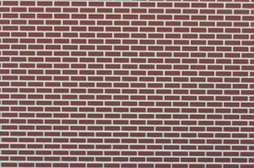 Famous Floors Dollhouse Miniature Brick: Red On White, 12x16, Jr370