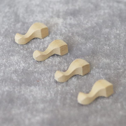 AirAds Dollhouse 1:12 Miniature Furniture Legs Wardrobe Cabinet Legs Unfinished Wood (Set 4pcs)