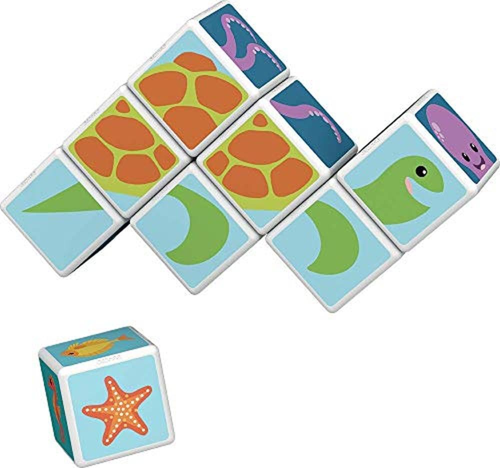 Geomag Magicube Sea Animals - 8 Cubes - Magnetic Building Set