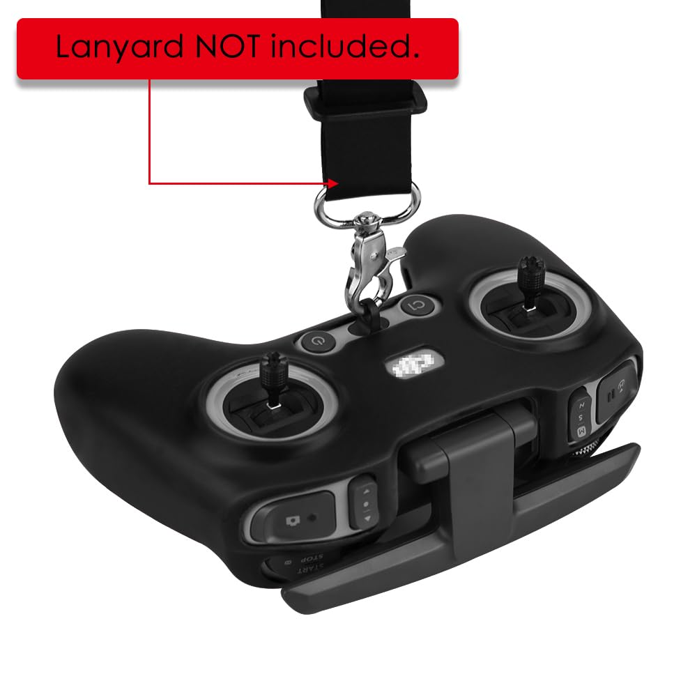 CAPART Silicone Protective Cover Skin Sleeve for DJI FPV Controller 2, Compatible with DJI FPV and DJI Avata Drone (Black)