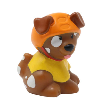 Fisher-Price Replacement Part Little People Skateboard Park Playset - Replacement Brown and White Spotted Dog Figure