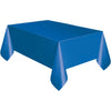 Royal Blue Solid Rectangular Plastic Table Cover (54" x 108") 1 Count - Elegant Design & Premium Quality, Ideal For Parties, Events & Everyday Use
