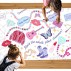 xo, Fetti ERAS Coloring Tablecloth | ERAS Party Decor, Kids Party, Table Setting, Birthday Craft Activity, Concert Pregame, Girls Night