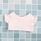 niannyyhouse Doll Clothes 20cm(7.8in) Plush Doll Clothes T-Shirt*2 Short Sleeve Black and White T-Shirt Doll Dressup (20cm)