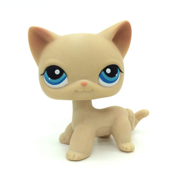 CFCLLBR Rare #228 Mini Pet Toys Beige Short Hair Cat Kitty Animal Figure