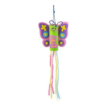 Fun Express Religious New Life Butterfly Craft Kit - Colorful Butterfly Shapes with Religious Theme - Ideal Sunday School & VBS Crafting Activities