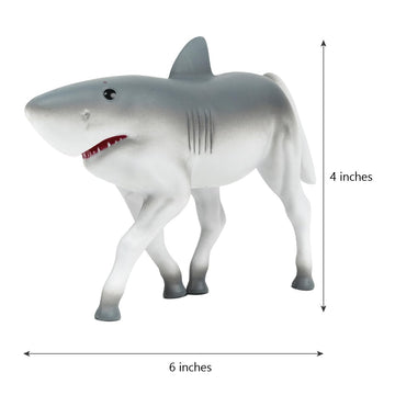 Randimals Horse & Shark Hybrid Realistic Animal Toys - Unique Mix of Safari Toys & Farm Animals Small Figurines - Hork Mini Figures for Kids & Kidults