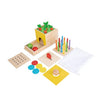 Adena Montessori 5 in 1 Wooden Play Kit for Babies 6-12 Months