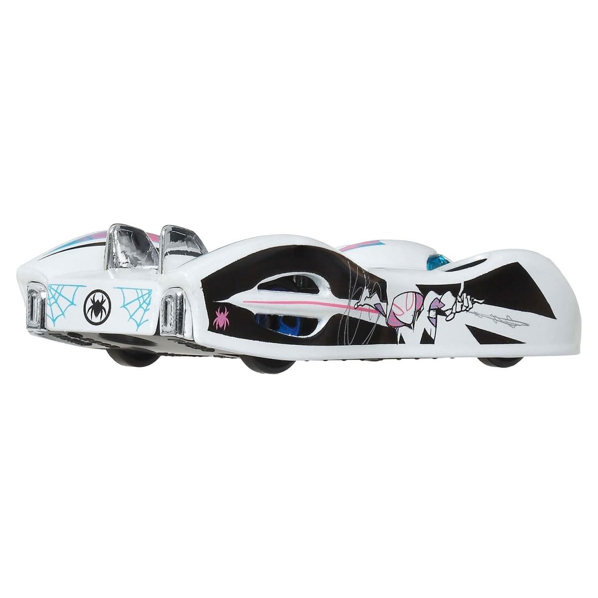 Hot Wheels Silver Series Spider Man Ground FX [Ghost Spider] 2/5, 1:64 Scale Diecast Toy Vehicle