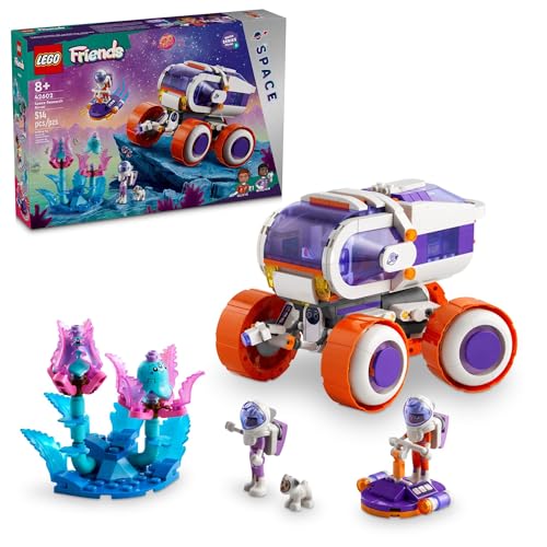 LEGO Friends Space Research Rover Toy and Science Playset, Gift for 8 Year Old Girls and Boys, Building Toy for Space Lovers and Kids with 2