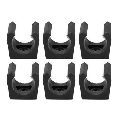 Dilwe Billiards Pool Cue Clip, 6pcs Plastic Snooker Cue Locating Clip for Billiards Cue Sticks Easy to Install