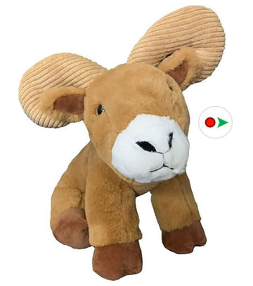 Record Your Own Plush 16 Inch Roger the Ram Recordable Stuffed Animal Toy Figure