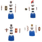 GoAssemb Medieval Roman Weapons Accessories Building Blocks Set Including Armors Spear Helmet Shield Bow, Designed for Mini Figures, MOC Bricks Parts
