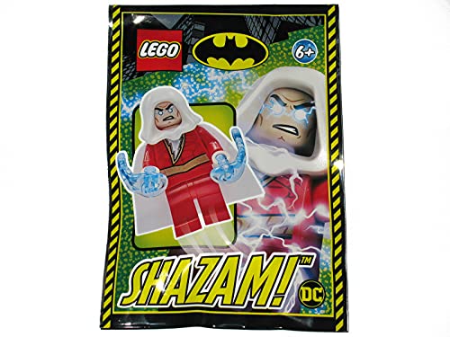 LEGO Superheroes: Shazam Minifigure with Extra Hair and Power Blast