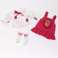 niannyyhouse OB11 BJD Doll Clothes Dress Set, 1/12 Scale, 4.3 inch Action Figure Outfit (H1)