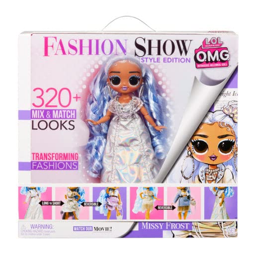 L.O.L. Surprise! OMG Fashion Show Style Edition Missy Frost 10" Fashion Doll w/320+ Transforming & Reversible Outfits Including Accessories, Holiday