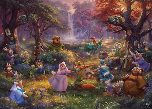 Ceaco - Thomas Kinkade Disney - Robin Hood - 1000 Piece Puzzle for Adults