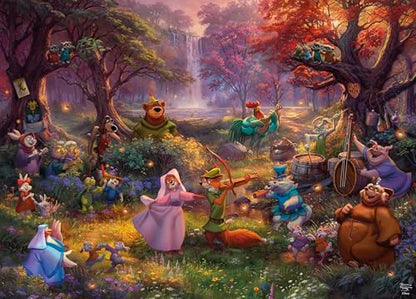 Ceaco - Thomas Kinkade Disney - Robin Hood - 1000 Piece Puzzle for Adults