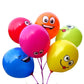 50 Ct 12 inches Smile Funny Face Balloons Cartoon Happy Birthday Party Fun Emotion Smiley Balloon Decorations (Multi Monster Balloons)