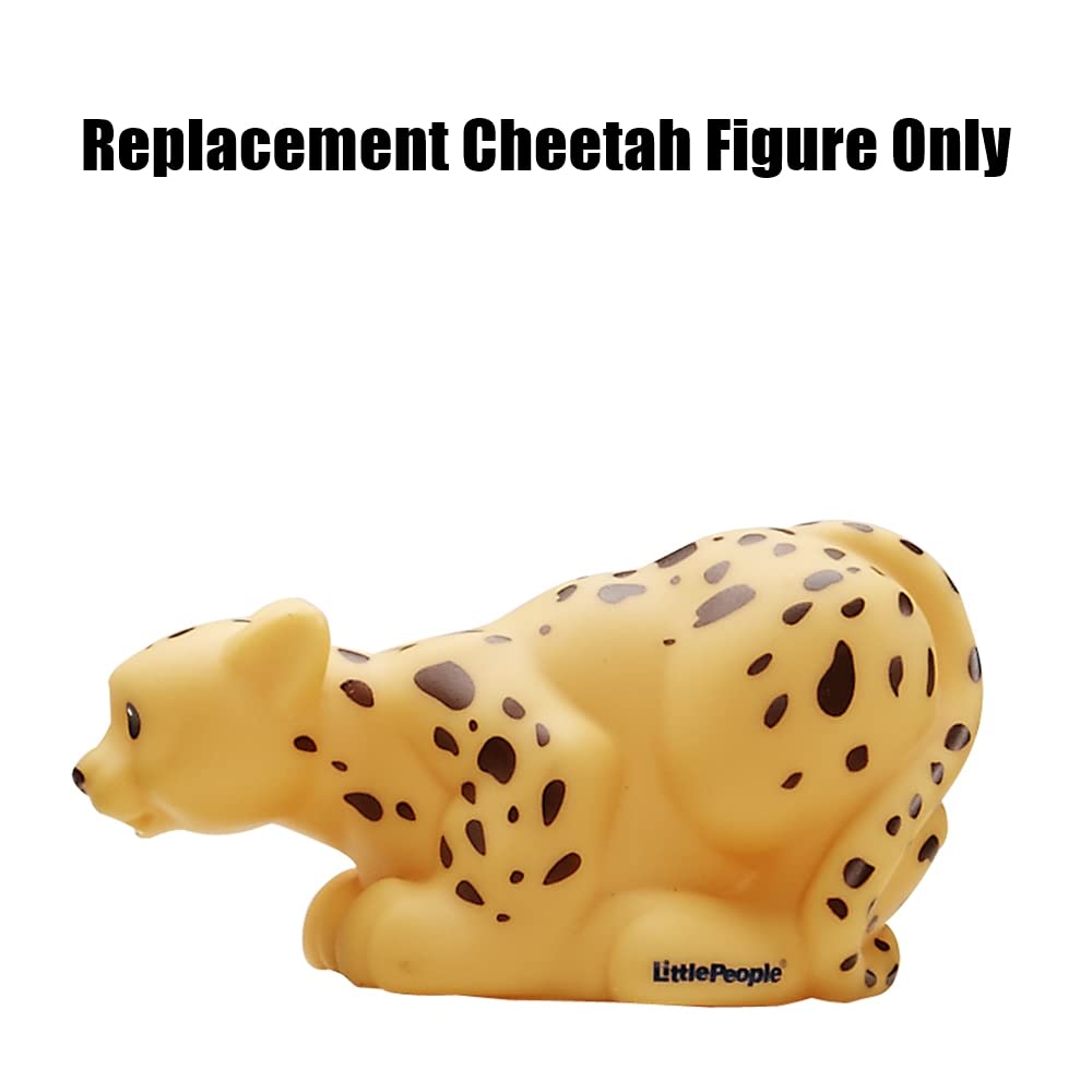 Fisher-Price Replacement Part Little People Zoo Animal Playset DKN66 - Replacement Orange and Brown Spotted Cheetah Figure