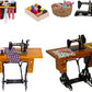 Black 1:12 Mini Lovely Alloy Sewing Machine Miniature Dollhouse Model Decoration Interior Decoration Accessories Convenient