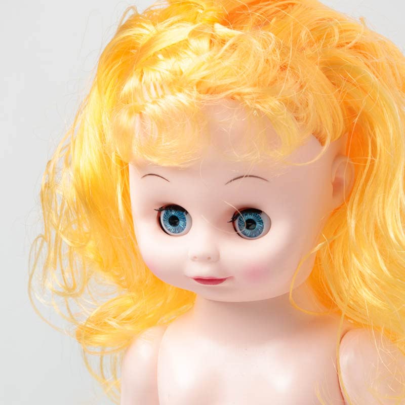 3 Golden Blonde Full?Body Dolls - Plastic Craft Doll Models, 13-1/2"