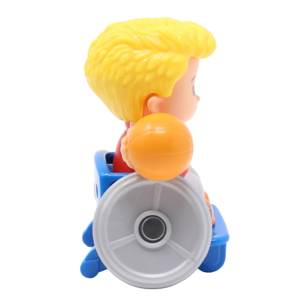 Replacement Part for Fisher-Price Little People Big Yellow Schoolbus Playset - GLT75 ~ Replacement Figure ~ Josh in Wheelchair Playing Basketball