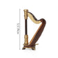 Odoria 1/12 Miniature Harp Dollhouse Musical Instruments Accessories