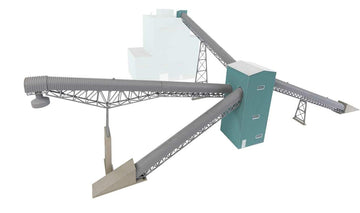 Walthers Cornerstone HO Scale Industrial Conveyor Kit - 3-11/6 x 20-1/8 x 13-1/8" (95.7 x 51.1 x 33.3cm) - Adults, Unisex