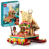 LEGO Disney Princess Moana's Wayfinding Boat Building Toy 43210 Disney Princess Toy Set with Moana and Sina Mini-Dolls, Dolphin Figure