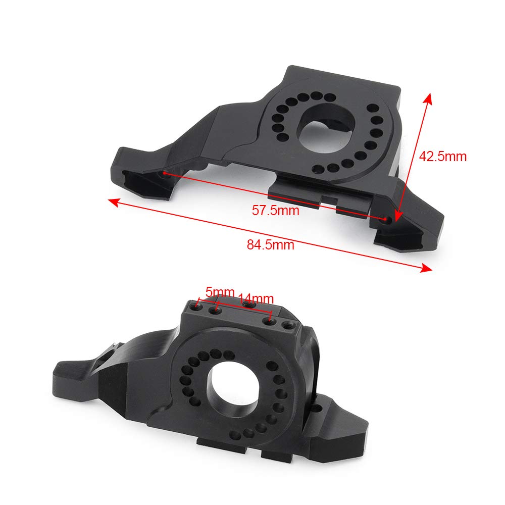 RCLions Aluminum Alloy Motor Mount Base Bracket Upgrades Parts for TRX4 T4 1/10 RC Crawler Car