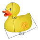 Zugar Land Jumbo Classic Yellow Rubber Ducky (10.5") Makes Noise When Squeezed! Has Open Beak Large Cool Duck