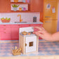 KidKraft So Darling Wooden Dollhouse on Wheels with 29 Accessories