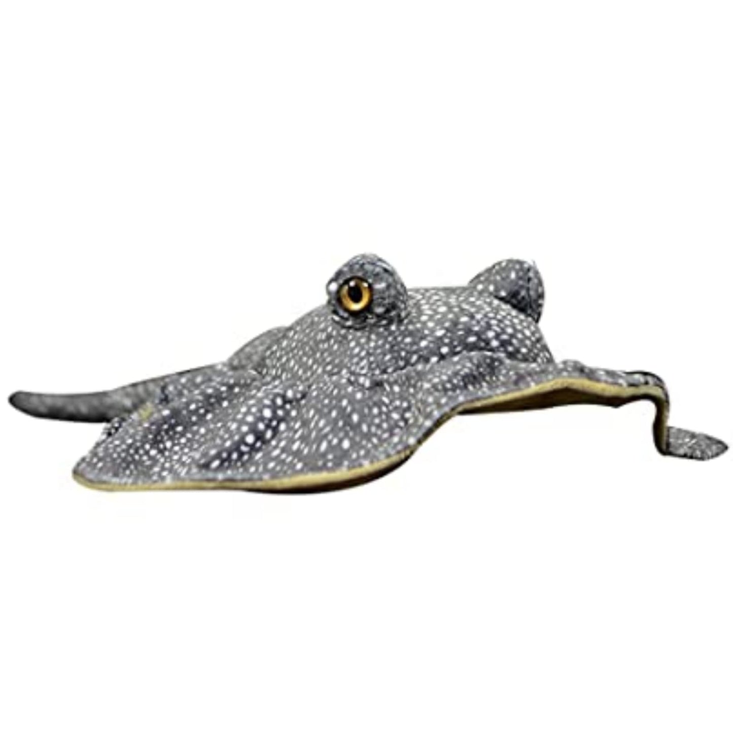 FRANKIEZHOU Realistic Leopard Stingray Fish Plush - 19" Lifelike Stuffed Animal, Soft Skate Toy, Gifts for Kids, Baby Gift, Cute Plush, Home Decor
