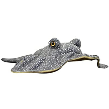 FRANKIEZHOU Realistic Leopard Stingray Fish Plush - 19" Lifelike Stuffed Animal, Soft Skate Toy, Gifts for Kids, Baby Gift, Cute Plush, Home Decor