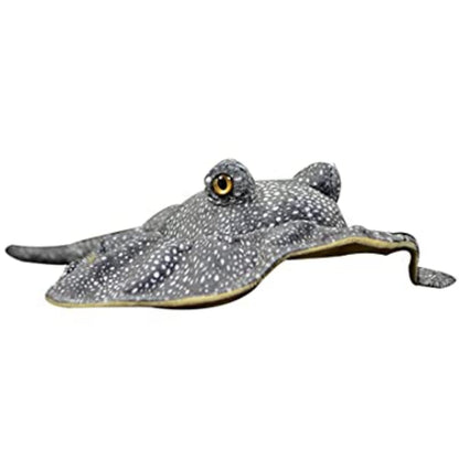 FRANKIEZHOU Realistic Leopard Stingray Fish Plush - 19" Lifelike Stuffed Animal, Soft Skate Toy, Gifts for Kids, Baby Gift, Cute Plush, Home Decor