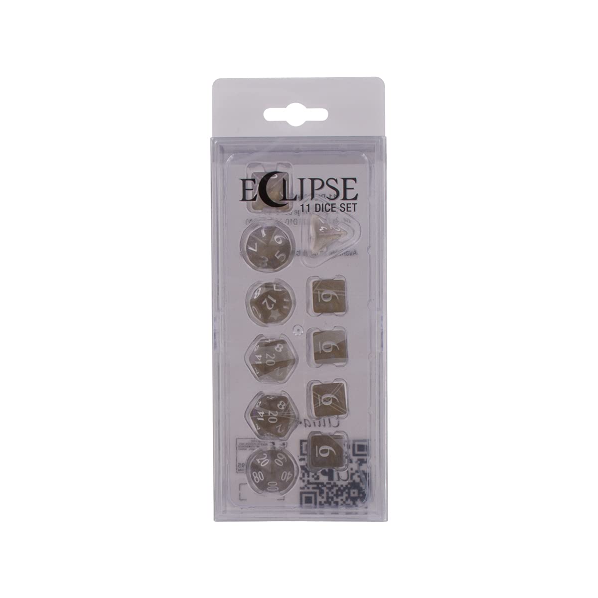 Ultra PRO - Eclipse 11 Würfelset (Smoke Grey) - Großartiges Würfelset für alle Arten von Karten- und Brettspielen wie, DND, MTG und RPG - UP Your Game