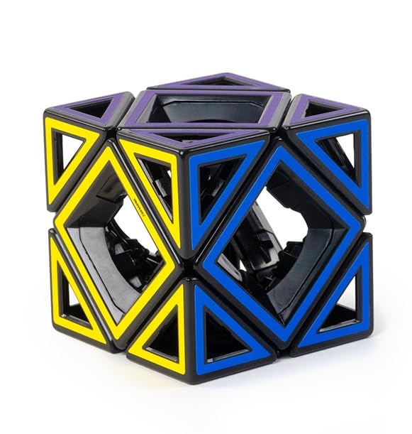 Meffert's Hollow Skewb Cube - The Original Cube Brainteaser from Recent Toys - Travel Friendly Fun for Ages 9 - Adult
