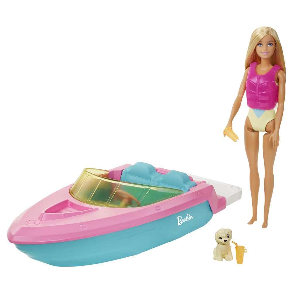 Barbie Dreamland Doll, Boat Playset, and Accessories