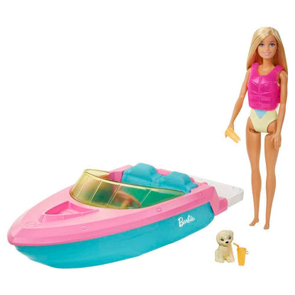 Barbie Dreamland Doll, Boat Playset, and Accessories