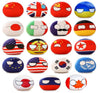 19 PCS Country Balls Plushies 4 in Poland Ball Doll for Children and Adult Gifts Pendant Accessories Stuffed Toys