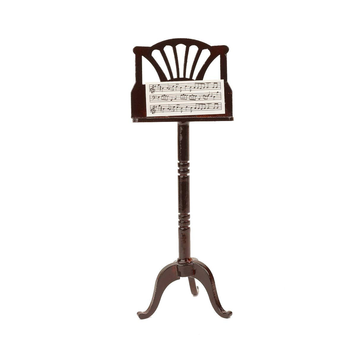Dselvgvu Miniature Music Stand with Case Mini Musical Instrument Replica Collectible Dollhouse Accessories Model Home Ornament (Music Stand)