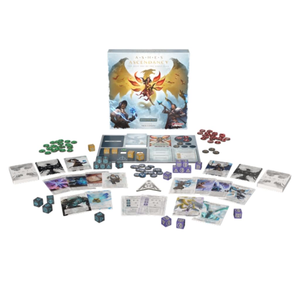 Ashes Ascendancy Starter Set by Plaid Hat Games | Ages 14+ | 1-2 Players | 30-60 Minute Playing Time | Strategic Fantasy Card & Dice Battle Game