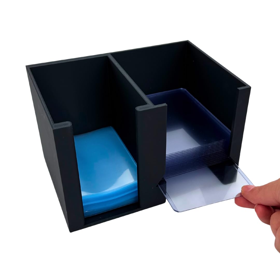 EnderToys CardCare Lite (Black) - Toploader Dispenser - Penny Sleeve Holder