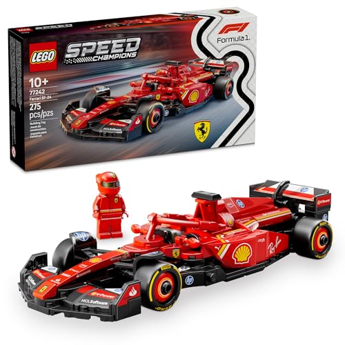 LEGO Speed Champions Ferrari SF-24 F1 Race Car Toys - Building Sets for Kids, Boys & Girls, Ages 10+ - Ferrari F1 Model Car Kits for Display or Play