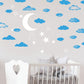 Blue Cloud Stickers for Children's Room Nursery Playground