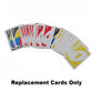 F-Price Replacement Part for Mattel Uno Blast - Y2318 ~ Replacement Cards, Yellow, Green, White, Red