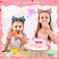 4Pcs Dog Birthday Party Supplies, Blue Girls Hair Accessories, Kids Girl Favors, Ears Decoration Toys, Bow Hat Headwear, Headband Clip, Hats Clip